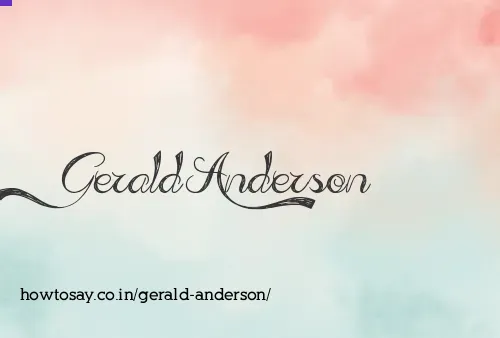 Gerald Anderson