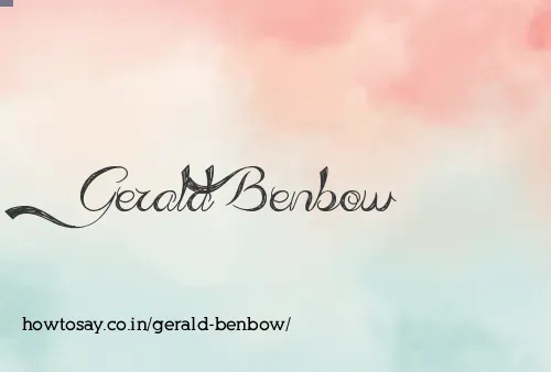 Gerald Benbow