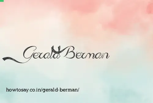 Gerald Berman