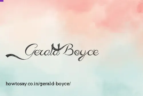 Gerald Boyce