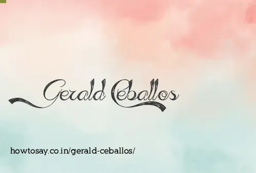 Gerald Ceballos