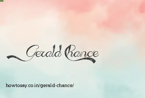 Gerald Chance