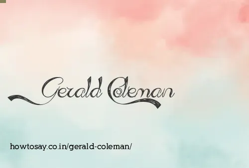 Gerald Coleman