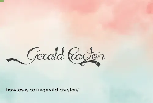 Gerald Crayton