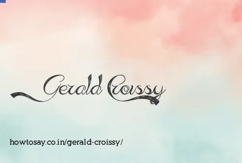 Gerald Croissy