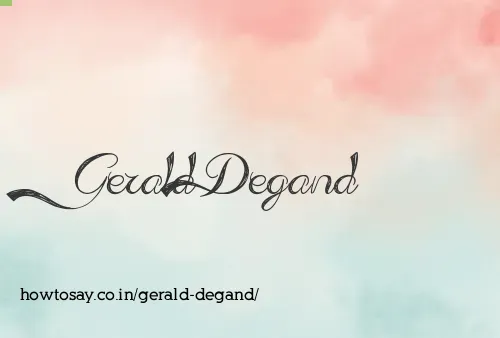 Gerald Degand