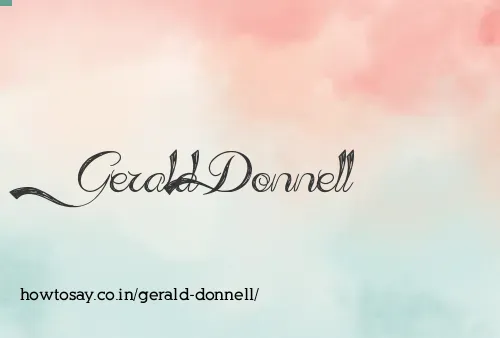 Gerald Donnell