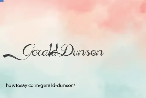 Gerald Dunson
