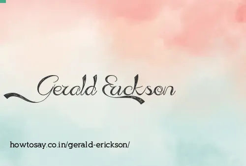 Gerald Erickson
