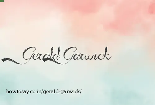 Gerald Garwick