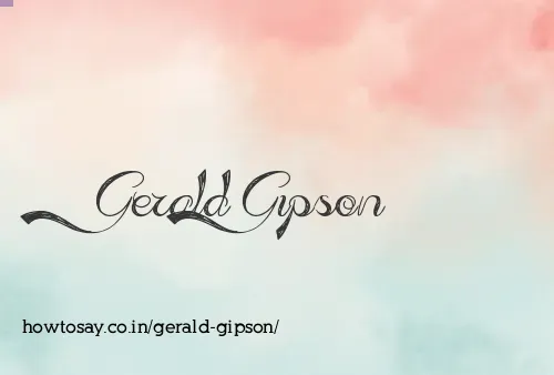 Gerald Gipson