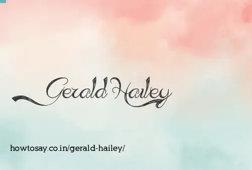 Gerald Hailey