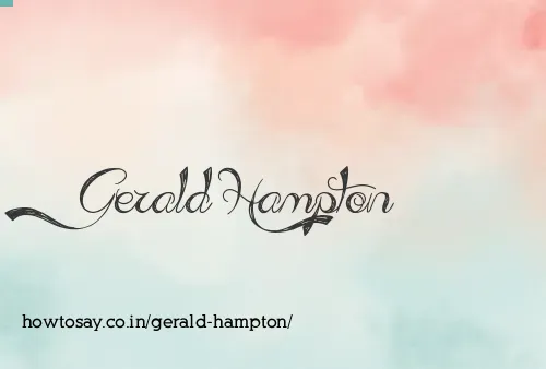 Gerald Hampton