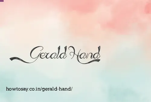 Gerald Hand
