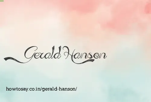 Gerald Hanson