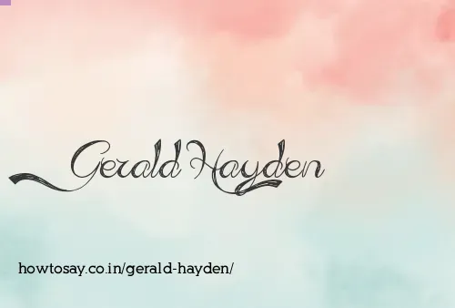 Gerald Hayden