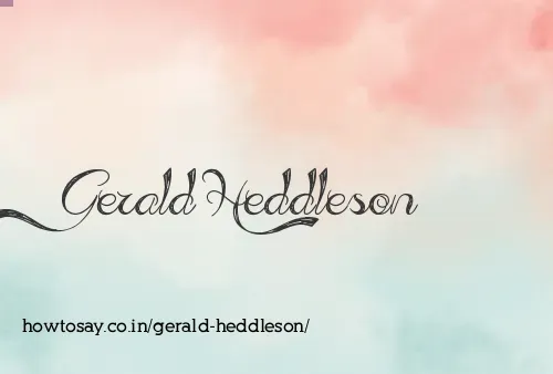 Gerald Heddleson