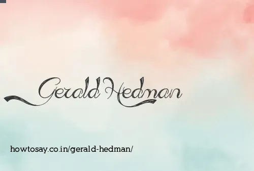 Gerald Hedman