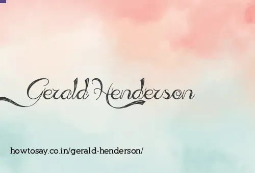 Gerald Henderson