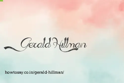 Gerald Hillman