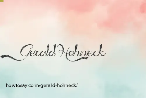 Gerald Hohneck