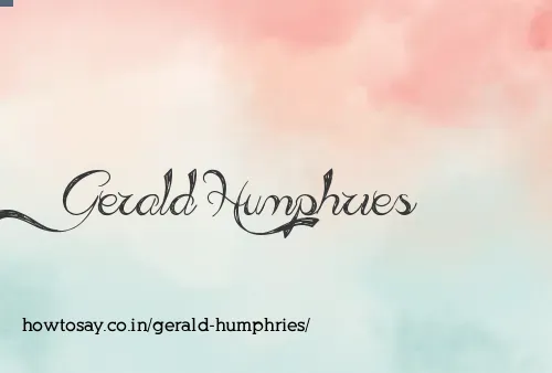 Gerald Humphries