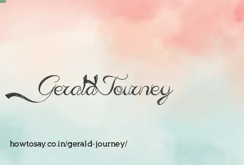 Gerald Journey