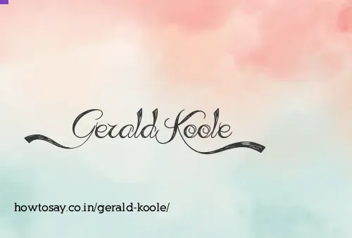 Gerald Koole