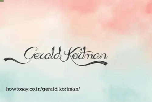Gerald Kortman