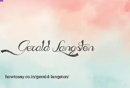 Gerald Langston