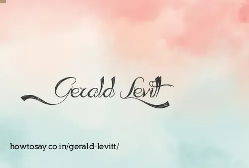 Gerald Levitt