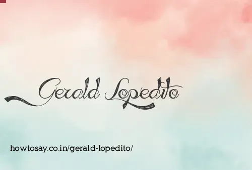 Gerald Lopedito