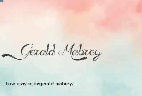 Gerald Mabrey