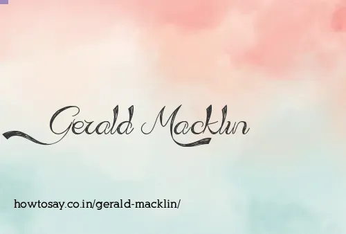 Gerald Macklin