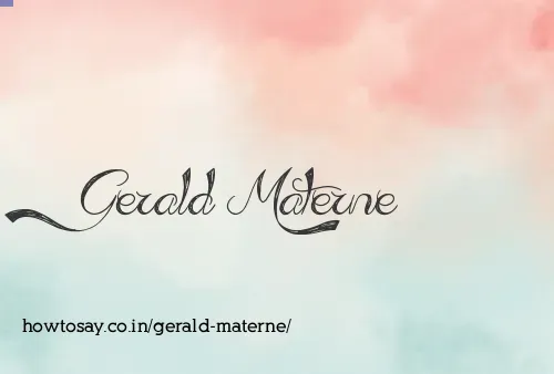 Gerald Materne