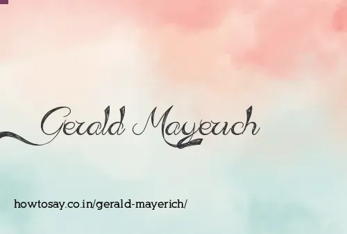 Gerald Mayerich