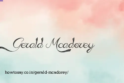 Gerald Mcadorey