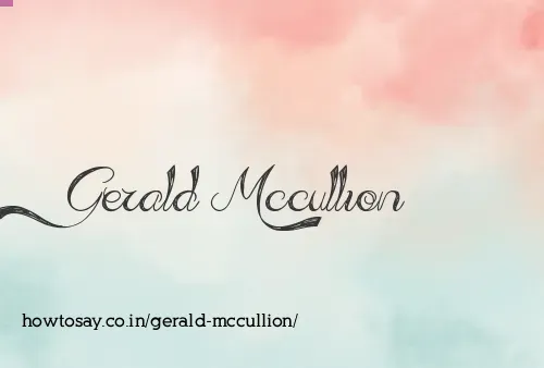 Gerald Mccullion