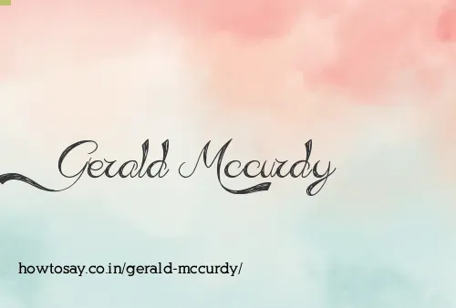Gerald Mccurdy