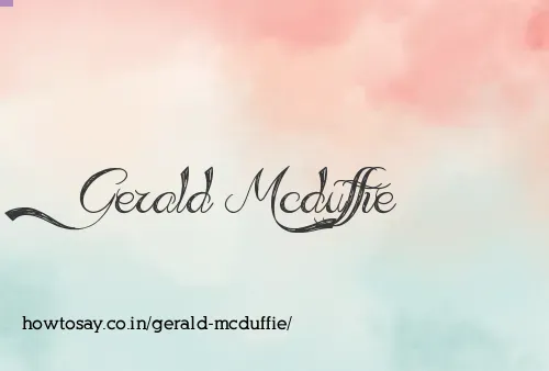 Gerald Mcduffie