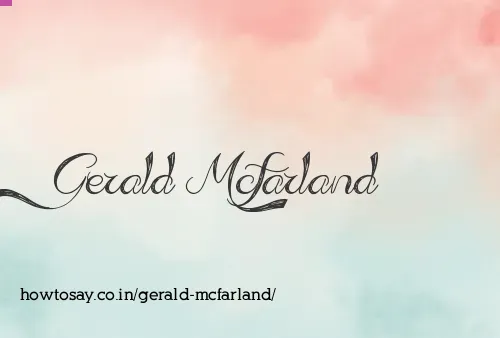 Gerald Mcfarland
