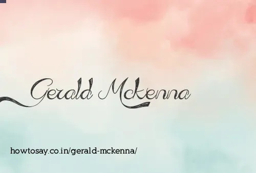 Gerald Mckenna