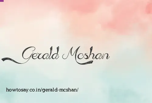 Gerald Mcshan