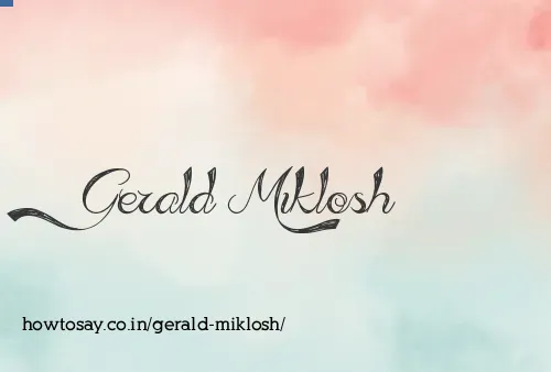 Gerald Miklosh