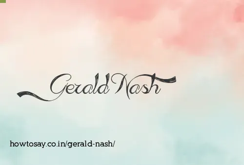 Gerald Nash