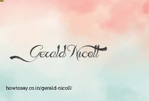 Gerald Nicoll