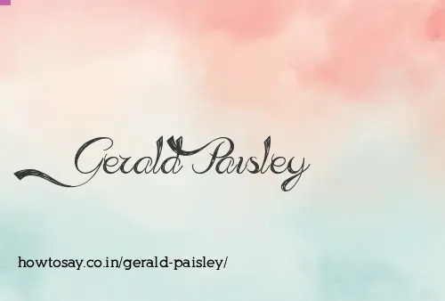 Gerald Paisley