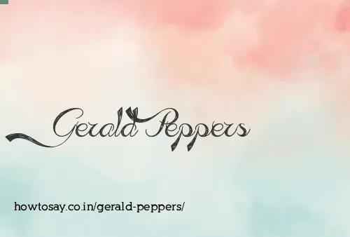 Gerald Peppers
