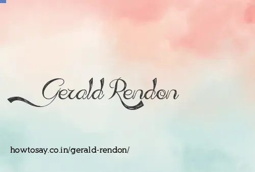 Gerald Rendon