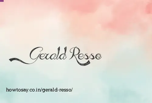 Gerald Resso